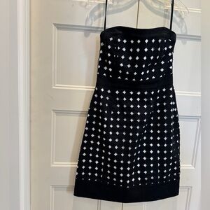 Strapless semi formal dress